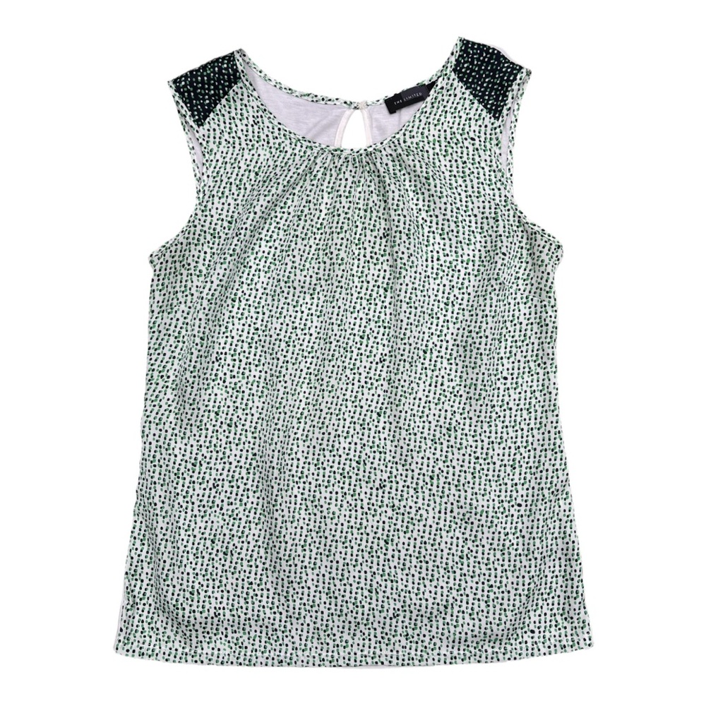 The Limited | Polka Dot Sleeveless Blouse